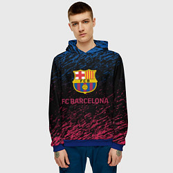 Толстовка-худи мужская BARSELONA, цвет: 3D-синий — фото 2