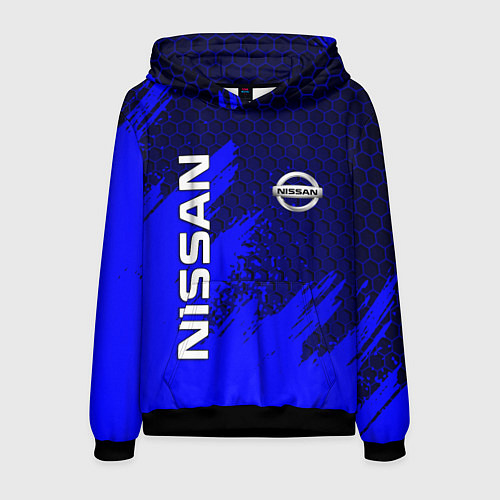 Мужская толстовка NISSAN / 3D-Черный – фото 1