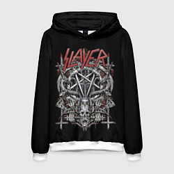 Толстовка-худи мужская Slayer, цвет: 3D-белый