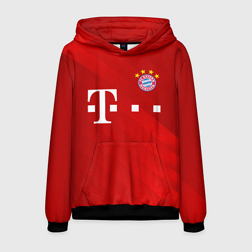 Мужская толстовка FC Bayern Munchen / 3D-Черный – фото 1