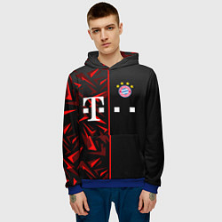 Толстовка-худи мужская FC Bayern Munchen Форма, цвет: 3D-синий — фото 2