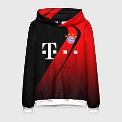 Толстовка-худи мужская FC Bayern Munchen Форма, цвет: 3D-белый