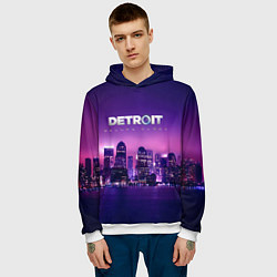 Толстовка-худи мужская Detroit Become Human S, цвет: 3D-белый — фото 2