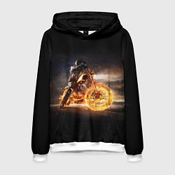 Толстовка-худи мужская Fire racer, цвет: 3D-белый