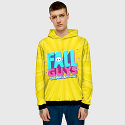 Толстовка-худи мужская Fall Guys, цвет: 3D-черный — фото 2