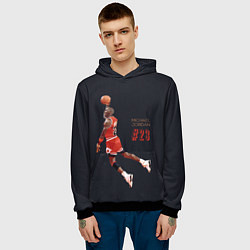 Толстовка-худи мужская MICHAEL JORDAN, цвет: 3D-черный — фото 2