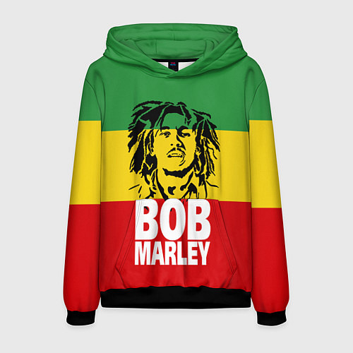 Мужская толстовка Bob Marley / 3D-Черный – фото 1