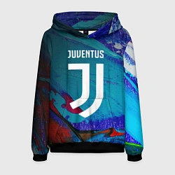 Толстовка-худи мужская JUVENTUS ЮВЕНТУС, цвет: 3D-черный