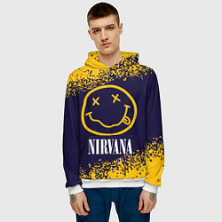 Толстовка-худи мужская NIRVANA НИРВАНА, цвет: 3D-белый — фото 2