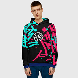 Толстовка-худи мужская Stray Kids, цвет: 3D-синий — фото 2