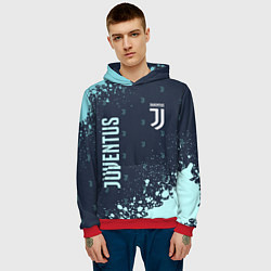 Толстовка-худи мужская JUVENTUS ЮВЕНТУС, цвет: 3D-красный — фото 2