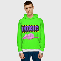 Толстовка-худи мужская Toxic, цвет: 3D-белый — фото 2