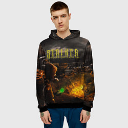 Толстовка-худи мужская Stalker 2, цвет: 3D-черный — фото 2