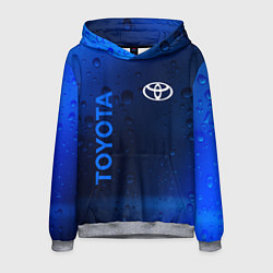 Толстовка-худи мужская TOYOTA ТОЙОТА, цвет: 3D-меланж