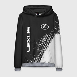 Толстовка-худи мужская LEXUS ЛЕКСУС, цвет: 3D-меланж