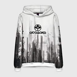 Толстовка-худи мужская Cyberpunk 2077 Arasaka, цвет: 3D-белый