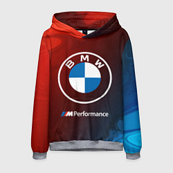 Толстовка-худи мужская BMW БМВ, цвет: 3D-меланж