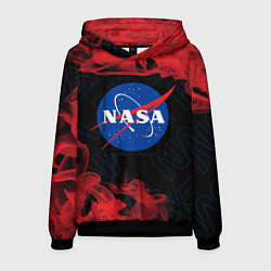 Толстовка-худи мужская NASA НАСА, цвет: 3D-черный