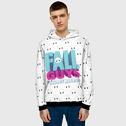 Толстовка-худи мужская Fall Guys, цвет: 3D-черный — фото 2