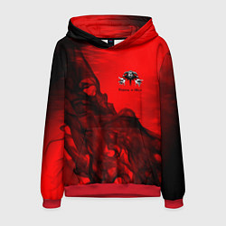 Толстовка-худи мужская КОРОЛЬ И ШУТ, цвет: 3D-красный
