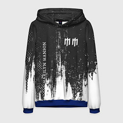Толстовка-худи мужская MARILYN MANSON М МЭНСОН, цвет: 3D-синий