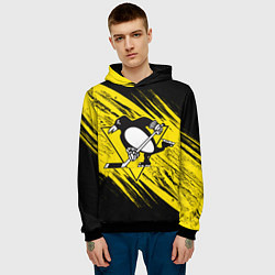 Толстовка-худи мужская Pittsburgh Penguins Sport, цвет: 3D-черный — фото 2