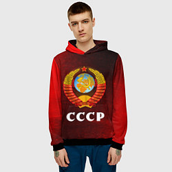 Толстовка-худи мужская СССР USSR, цвет: 3D-черный — фото 2