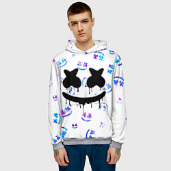 Толстовка-худи мужская MARSHMELLO МАРШМЕЛЛОУ, цвет: 3D-меланж — фото 2