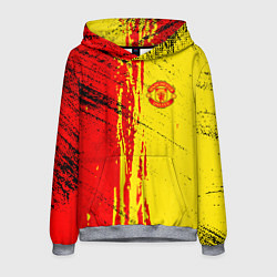 Толстовка-худи мужская Manchester United Дьяволы, цвет: 3D-меланж