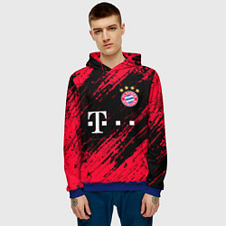 Толстовка-худи мужская BAYERN MUNCHEN БАВАРИЯ, цвет: 3D-синий — фото 2