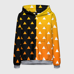 Толстовка-худи мужская ZENITSU ЗЕНИТСУ КИМОНО, цвет: 3D-меланж