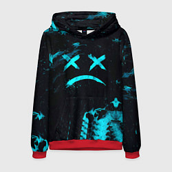 Толстовка-худи мужская Lil Peep, цвет: 3D-красный