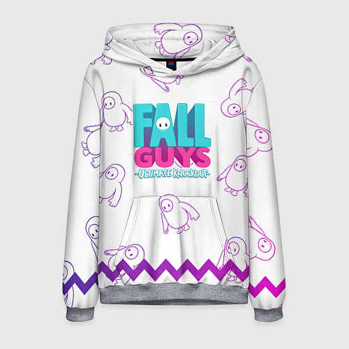 Мужская толстовка Fall Guys / 3D-Меланж – фото 1