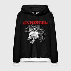 Толстовка-худи мужская The Exploited, цвет: 3D-белый