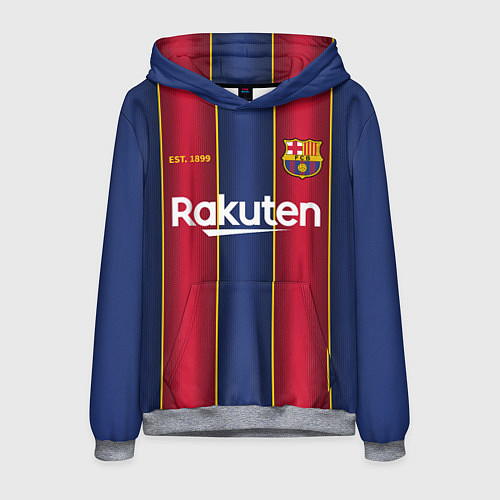 Мужская толстовка BARCELONA 2021 - ДОМАШНЯЯ / 3D-Меланж – фото 1