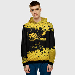 Толстовка-худи мужская BENDY AND THE INK MACHINE, цвет: 3D-черный — фото 2