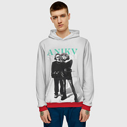 Толстовка-худи мужская Anikv Saluki, цвет: 3D-красный — фото 2