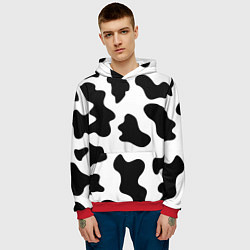 Толстовка-худи мужская Му-му, цвет: 3D-красный — фото 2