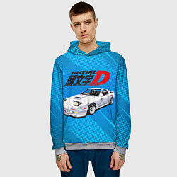 Толстовка-худи мужская INITIAL D, цвет: 3D-меланж — фото 2