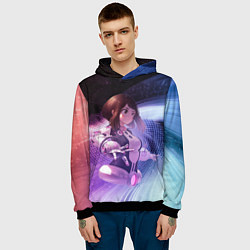 Толстовка-худи мужская Урарака, Очако, цвет: 3D-черный — фото 2