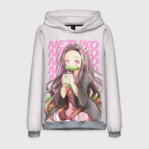 Мужская толстовка Nezuko / 3D-Меланж – фото 1