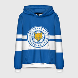 Толстовка-худи мужская LEICESTER CITY, цвет: 3D-белый