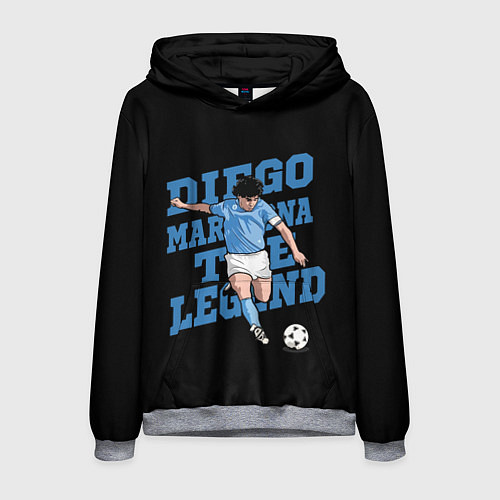 Мужская толстовка Diego Maradona / 3D-Меланж – фото 1