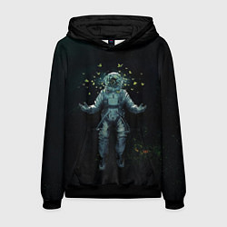 Толстовка-худи мужская Космонавт, цвет: 3D-черный