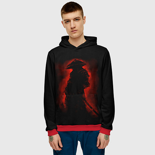 Мужская толстовка Samurai / 3D-Красный – фото 3