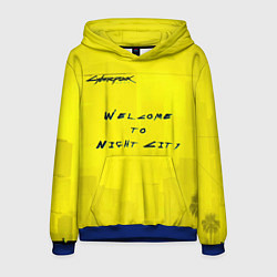 Толстовка-худи мужская Cyberpunk 2077, цвет: 3D-синий