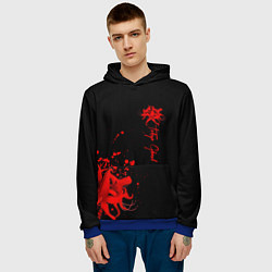 Толстовка-худи мужская Tokyo Ghoul, цвет: 3D-синий — фото 2