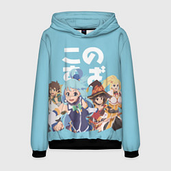 Толстовка-худи мужская KonoSuba, цвет: 3D-черный
