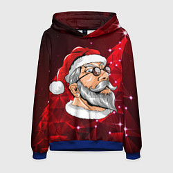 Толстовка-худи мужская Кульный дед, цвет: 3D-синий