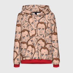 Толстовка-худи мужская Мемы Кейдж, цвет: 3D-красный